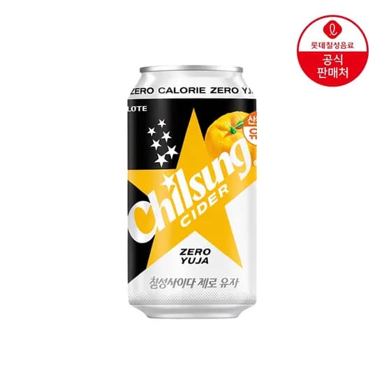 칠성사이다 제로 유자 355ml 24개