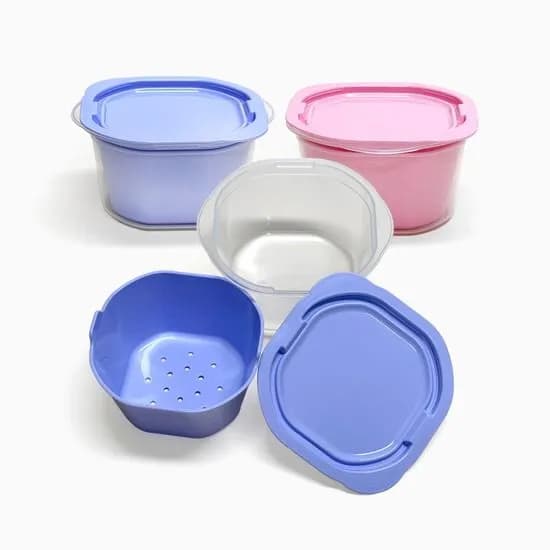 컵밥 전자레인지 스팀홀 냉동 밥보관 소분 용기 500ml 채반세트