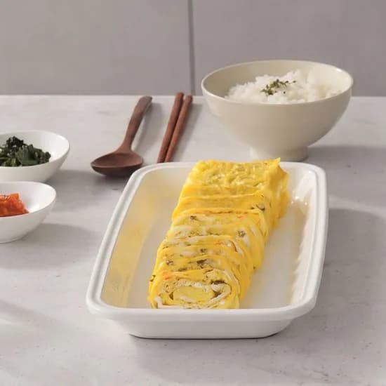 플레온 무쇠접시 34cm 직사각플랫접시