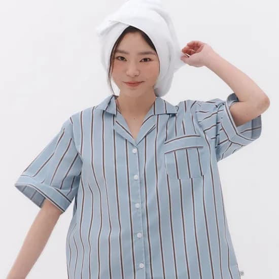 모카베일 반팔 잠옷 세트