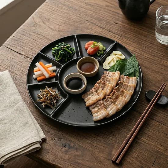 코파 식전주 플레이트 24.2cm 쿠로