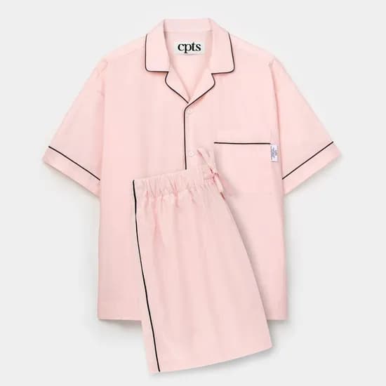 실켓 숏 슬리브 파자마_소프트 핑크