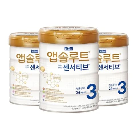 앱솔루트 센서티브 3단계 (12개월~24개월까지) 900g 3캔