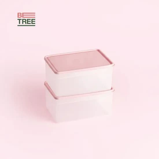 부드럽게 휘어지는 냉동 소분 정리 밀폐용기 대용량 3.8L 2개