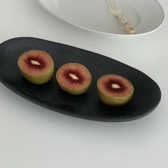 노아 블랙 타원 플레이트