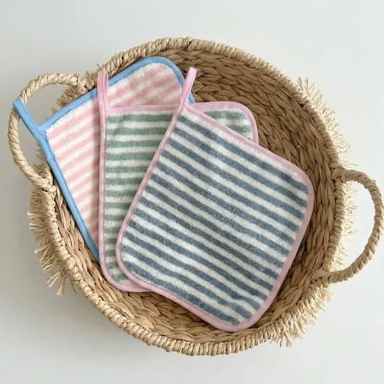 코지 핸드타월 주방수건 고리수건 3EA(3colors)