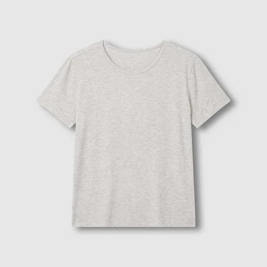 여 모달 립 반팔 라운지 티셔츠 (3 sizes)(2 colors)