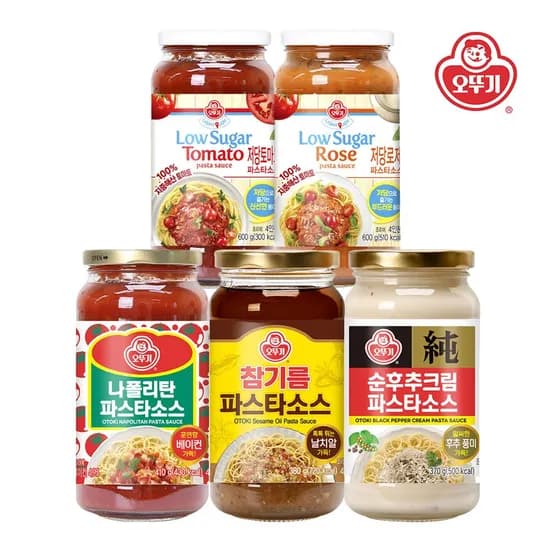 참기름 파스타소스 380g*3개 외 나폴리탄/순후추/저당 토마토/저당 로제 3개 골라담기