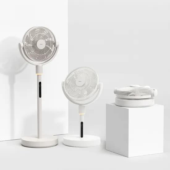 '옵션할인' 3D 회전 접이식 저소음 Wi-Fi 무선 선풍기 충전 캠핑 사무실