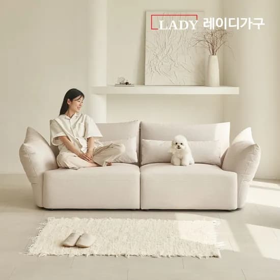 플리에 3인용/4인용 무빙 팔걸이 펫프랜들리 기능성 패브릭 소파 (쿠션증정)
