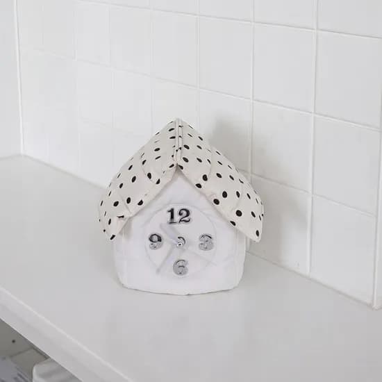 Dot house Clock 도트 하우스 무소음 탁상 벽시계 3color