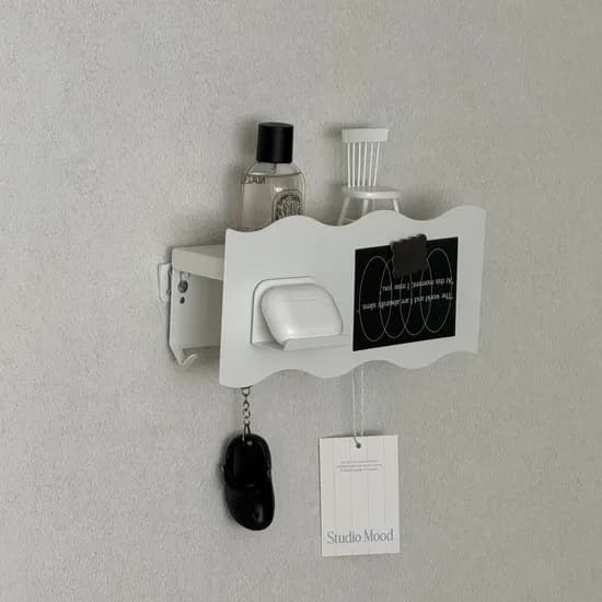 무드 오브제 후크 현관문 냉장고 자석선반 무타공 수납걸이