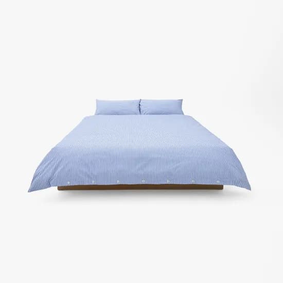 DUVET COVER - THIN STRIPE AQUA (2 SIZES) 이불커버