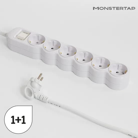 1+1 국산 통합 6구 멀티탭 과부하차단 스위치 40cm/1.5m/2.5m/4.5m