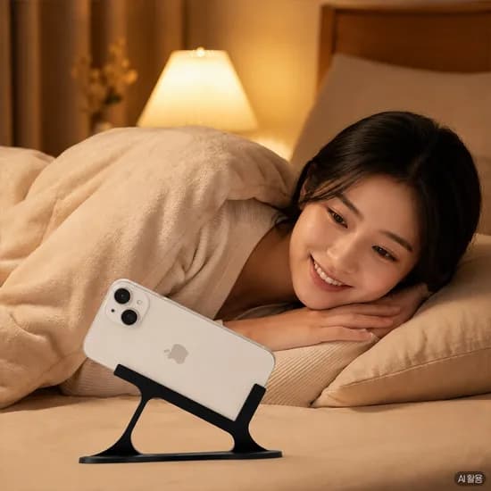 누워서 보는 눕방 스마트폰 거치대 2개