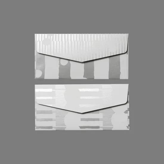 실버 패턴 용돈 봉투 2P SET