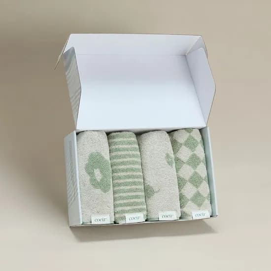 호텔 수건 40수 코마사 고급 세면 페이스타월 답례품 패키지 4P