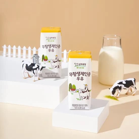 *상하목장 무항생제인증 멸균 우유 125ml 24팩