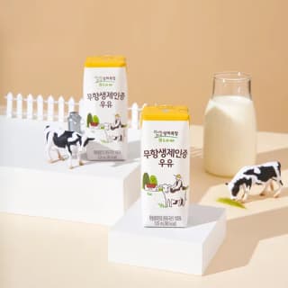 매일유업 상하목장 무항생제인증 우유 125ml (멸균)