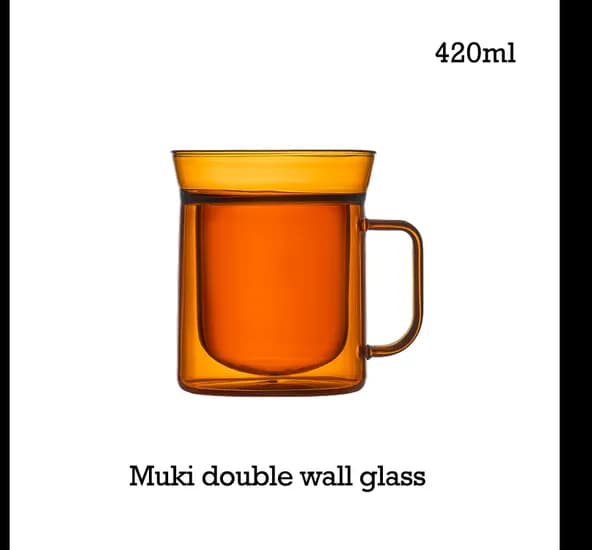 무키 더블월 글라스 420ml