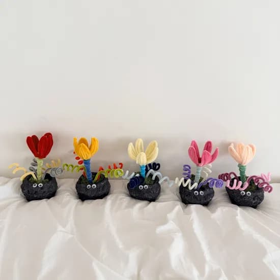 집들이 선물 스칸디아모스 몬스터 토이팟 5color 인테리어 화분 패브릭식물