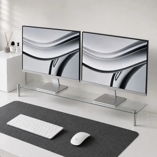 클레아르장 투명 모던인테리어 모니터받침대 60/80cm