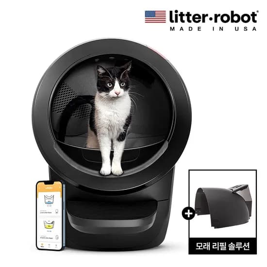 고양이 자동 화장실 + 리터호퍼 + 라이너백 25봉