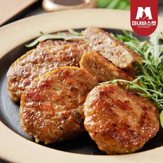 담양식 두툼한 수제 한돈 떡갈비 120g 8팩
