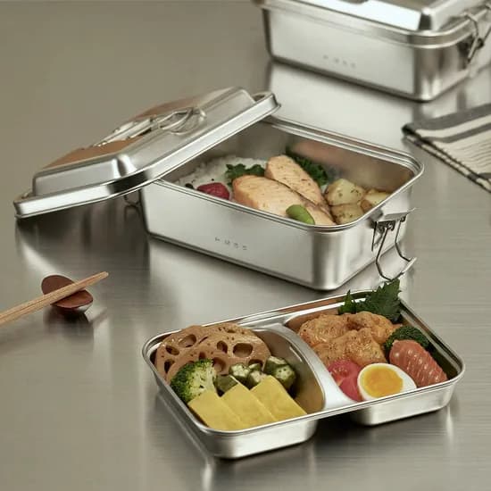 스텐 304 밀폐 2단 도시락통 오벤토