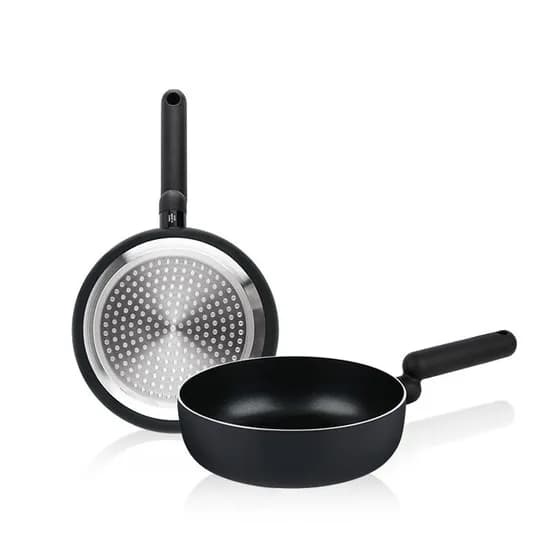 웨이브온 샌드블랙 IH 프라이팬 2종세트 20cm 24cm