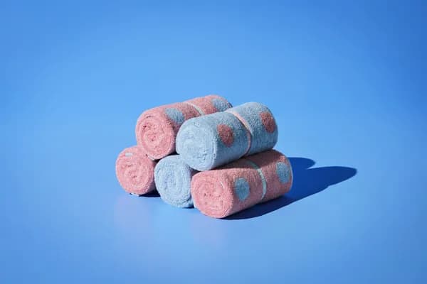 도트 피그푸딩 타올세트 250g 고급모달텐셀 (5P/선물포장)