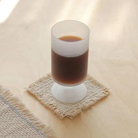 크림 우븐 코스터 컵받침 패브릭 컵받침 오브제 주방 소품