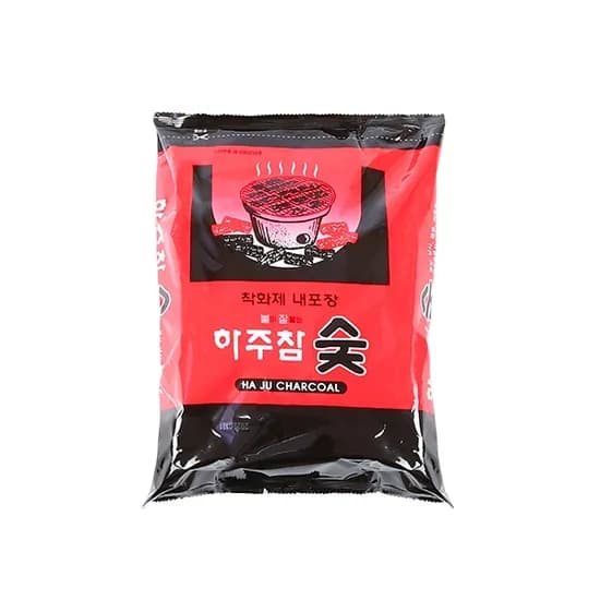 하주참숯 700g 봉지숯 캠핑 바베큐숯