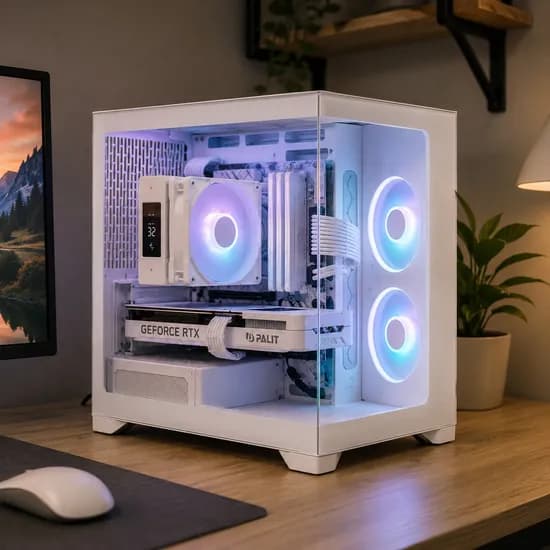 Pop 2 Vision RGB 화이트 감성 조립PC (7500F/5060/16GB)