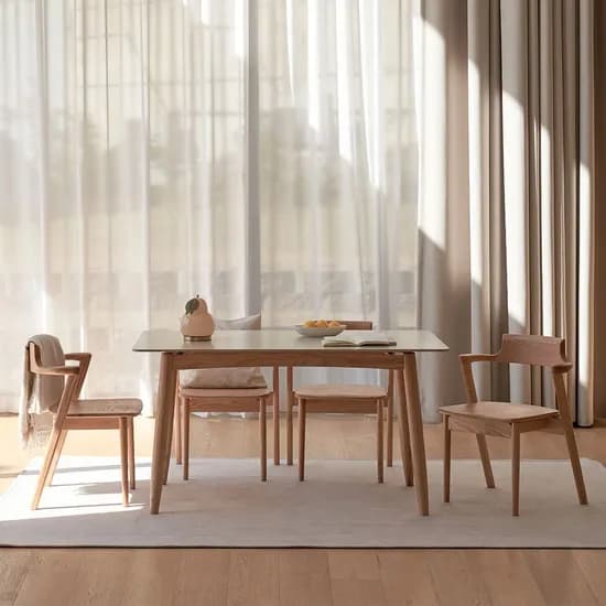 디토 프리미엄 오크 원목 세라믹식탁 (4인용/6인용/2인용) 2type 3colors