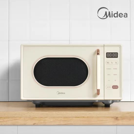 레트로 디자인 디지털 전자레인지 플랫 20L 베이지 MMO20C2F2-AMPBWH
