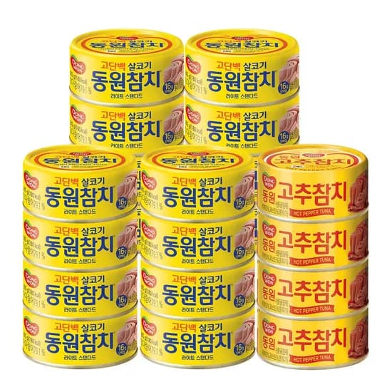 라이트스탠다드 85g*16캔+고추참치 85g*4캔