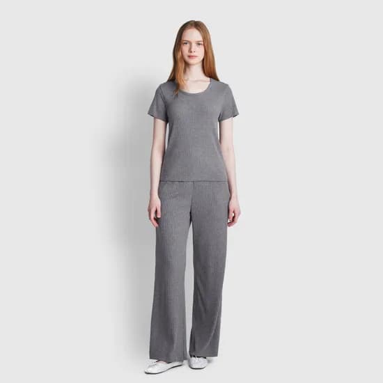 여 립 와이드 라운지 팬츠 (3 sizes)(3 colors)