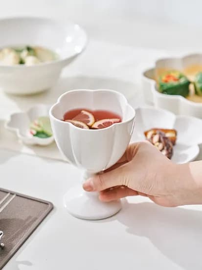 부케 무광 고블렛 300ml 애프리콧