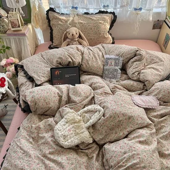 빈티지 레이스 사계절 이불 커버 베개 매트리스 커버세트 레트로 차렵이불