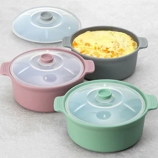 국산 실리콘 냄비 전자렌지용 계란찜기 소 600ml