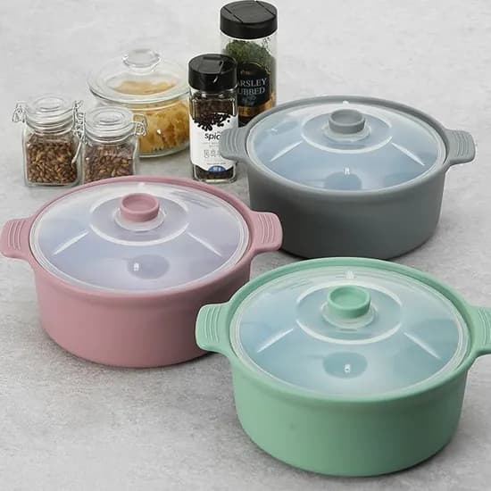 국산 실리콘 냄비 전자렌지용 계란찜기 대 1200ml