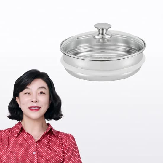 무연마제 스텐 찜기 16cm(뚜껑포함)