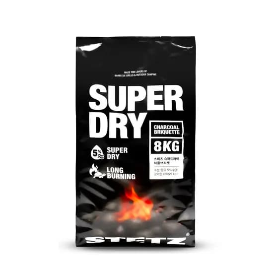 슈퍼 드라이 차콜 브리켓 바베큐숯 캠핑 코코넛숯 8kg