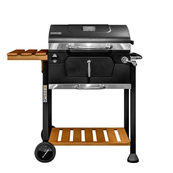 프로 스테이션 야외 바베큐 그릴 사각 숯불 훈제 직화 BBQ
