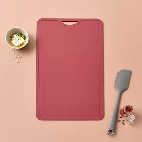 NEW TPU 칼집이 잘 나지 않는 도마 L 44x27cm 더스티 로즈