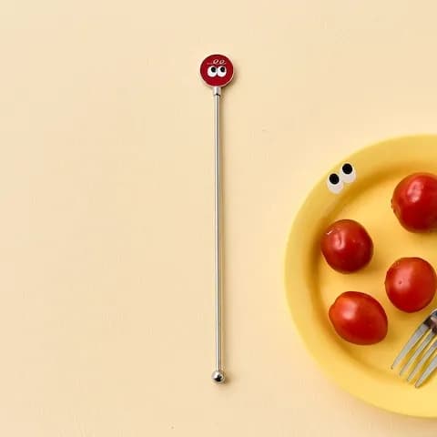 NEW 콩알이 스텐304 머들러 21cm 레드