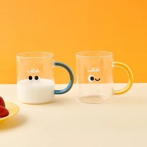 콩알이 내열유리 손잡이 유리잔 2P세트 400ml 15,900원