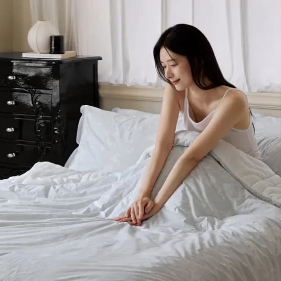 인네이처 잔상 고밀도 순면X모달 60수 사계절 차렵이불 세트 2컬러