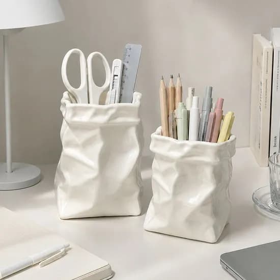 세라믹 데스크테리어 연필꽂이 오거나이저 책상 정리함 수납함 12,500원
